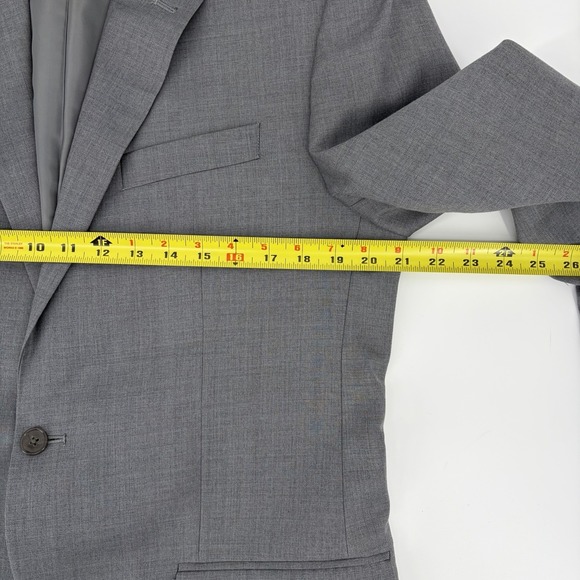 MICHAEL KORS Mens 40L Gray Wool Blend 2 Piece Suit With Dress Pants 32x32 - Picture 9 of 12